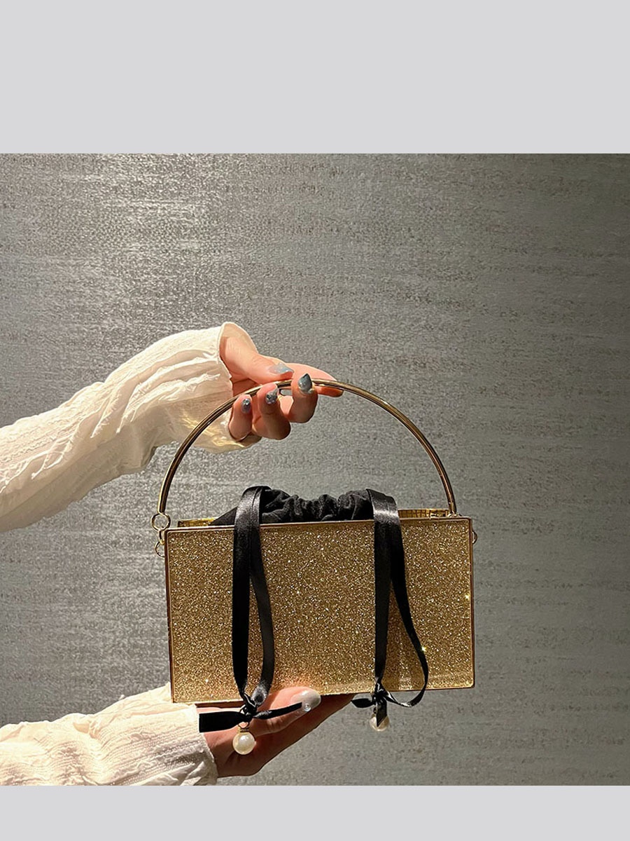 Women'S Young Bags - UGALS กระเป๋าสะพายข้างประดับเลื่อมระยิบระยับกระเป๋าถือกระเป๋าสะพายข้างกระเป๋าปาร์ตี้โลหะเงาสำหรับหญิงสาวกระเป๋าอะคริลิคทรงสี่เหลี่ยม