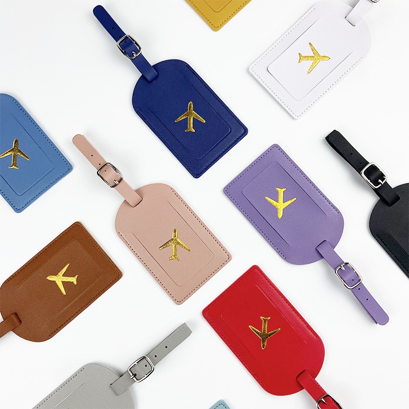 Women Bags Name - ป้ายกระเป๋ากระเป๋าเดินทางสำหรับผู้ชายผู้หญิงหนัง PU สีสันสดใสป้ายบัตรประจำตัวสำหรับใส่บัตรกระเป๋าเดินทาง