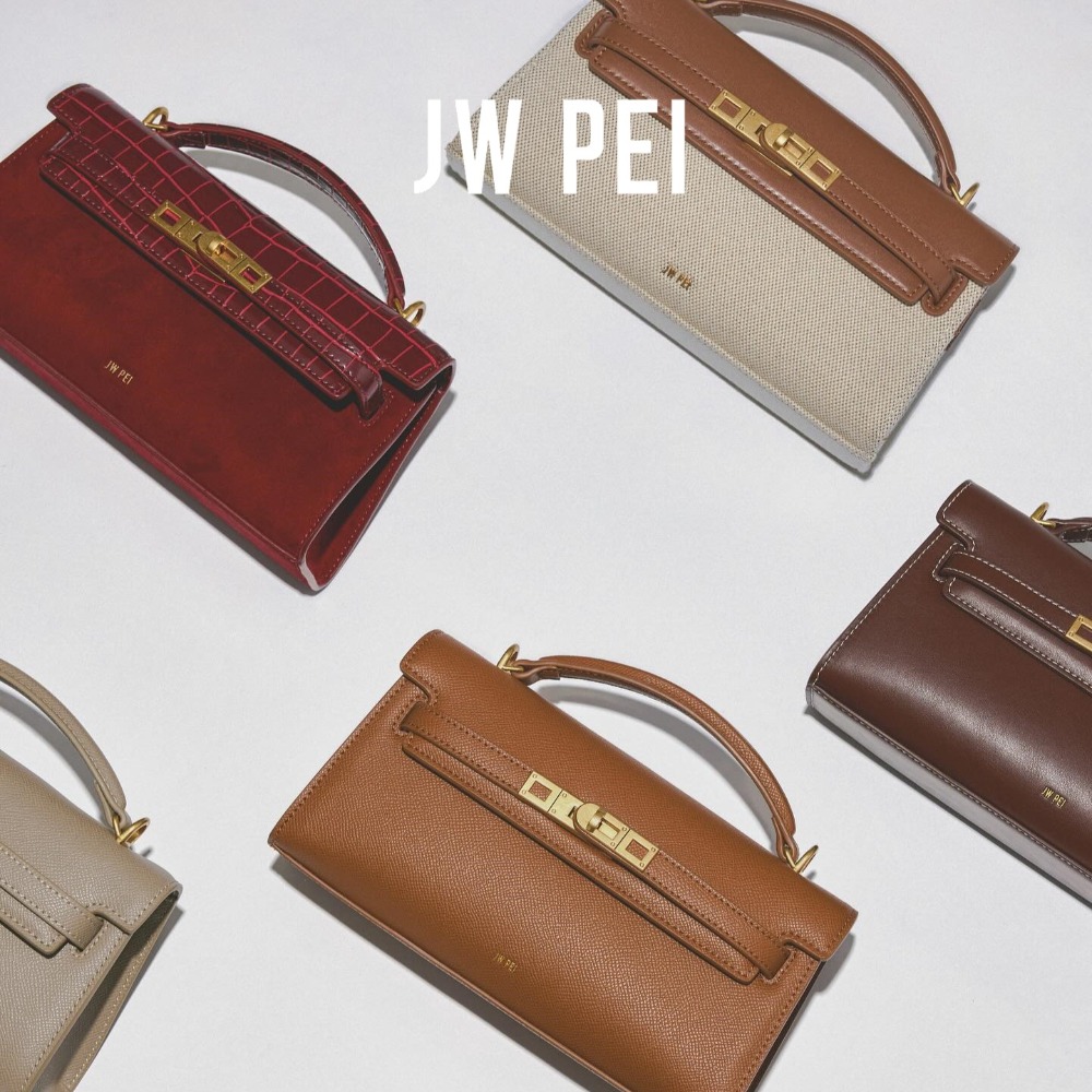 Top Handle Structured - กระเป๋าโท้ทดีไซน์เนอร์ JW PEI สำหรับผู้หญิง หนังลายจระเข้แบบมีโครงสร้าง พร้อมหูหิ้วด้านบน