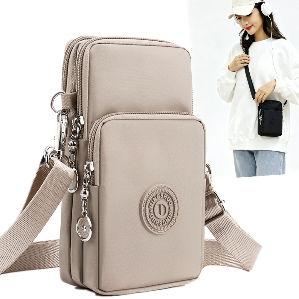 Women Bags Mini - กระเป๋าโทรศัพท์มือถือ กระเป๋าสะพายข้างผู้หญิง ผ้าอ็อกซ์ฟอร์ด กระเป๋าใบเล็ก แนวตั้ง กระเป๋าสตางค์ขนาดเล็ก