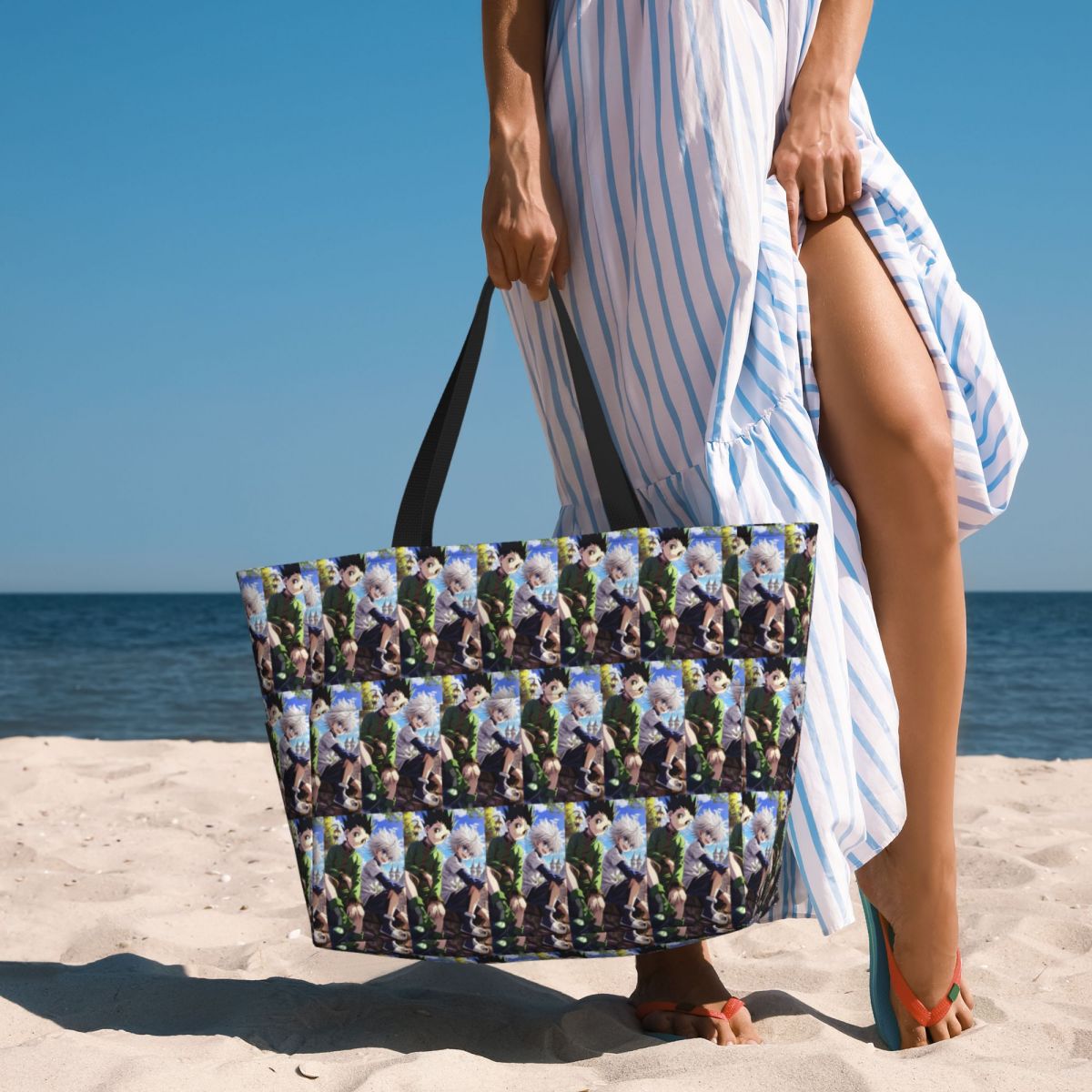 Women X Bags - การ์ตูนอะนิเมะฮันเตอร์ x ฮันเตอร์กระเป๋าชายหาดกระเป๋ากีฬายิมโยคะกระเป๋าเดินทางขนาดใหญ่กระเป๋าเดินทางผู้หญิงกระเป๋าฟิตเนส