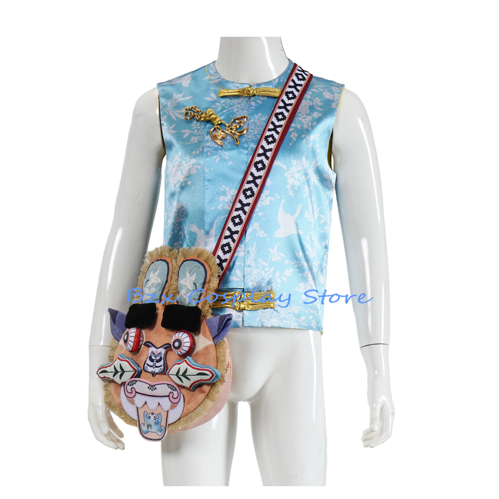 Women X Bags - เสื้อกั๊กสไตล์หมวกมัสค์ ซอน เอ็กซ์ ลายหัวเสือ แบบเดียวกับชุดคอสเพลย์จีนเดอะเจอร์นีย์ เอ็กซ์