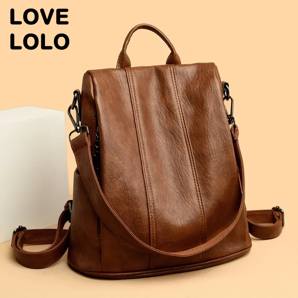 Women Bags Laptop - ใหม่กระเป๋าเป้สะพายหลังแล็ปท็อปป้องกันการโจรกรรมสำหรับผู้หญิงคุณภาพสูงหนังนุ่มกระเป๋าวินเทจกระเป๋านักเรียน 14.9L กระเป๋าเดินทางความจุขนาดใหญ่กระเป๋าหนังสือ