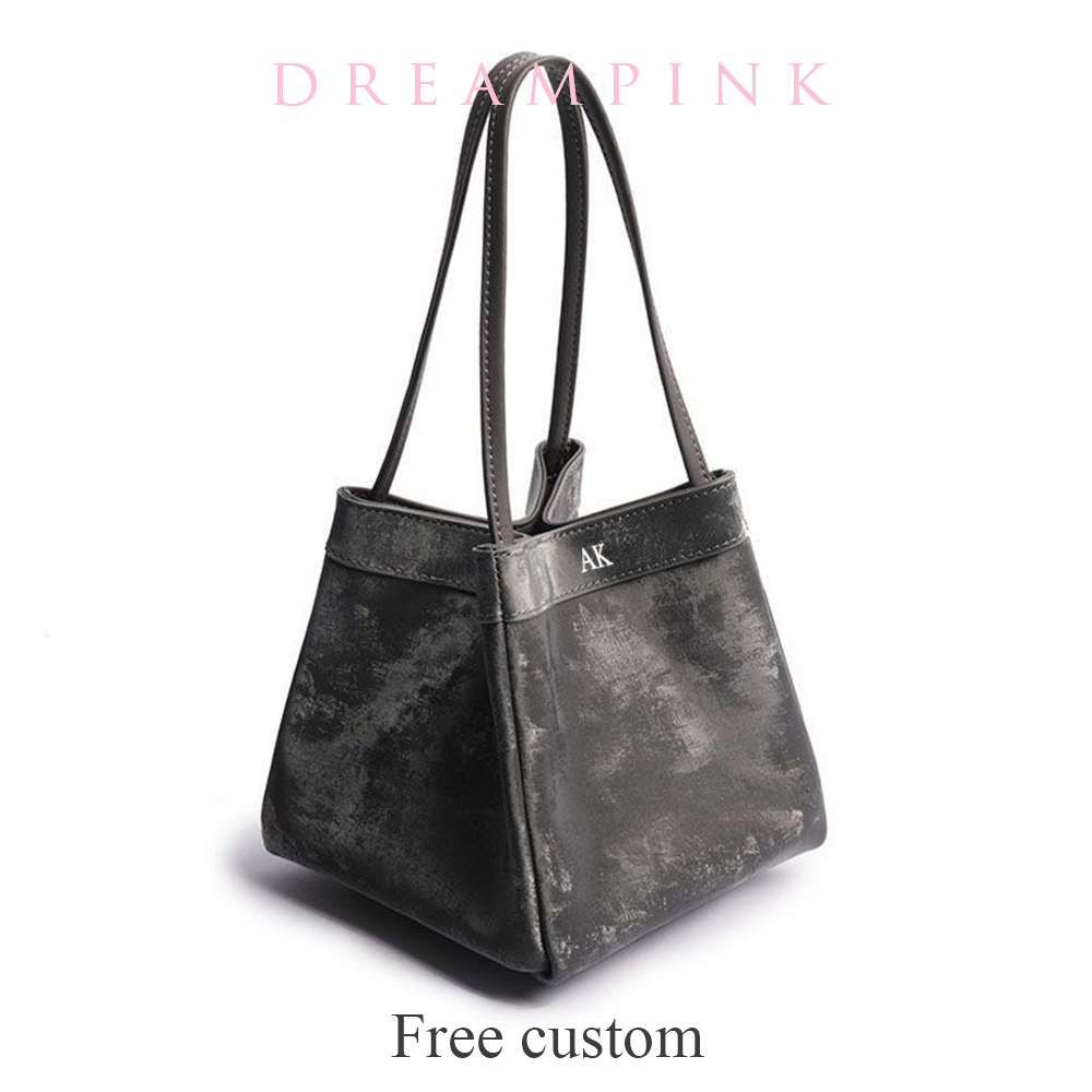 Women Bags Name - แฟชั่นผู้หญิงผ้าไหมกระเป๋าหนังนิ่มหรูหราหนังหญิงกระเป๋าถือที่กําหนดเองชื่อหลาย Lady ไหล่กระเป๋าด้านบนจับ