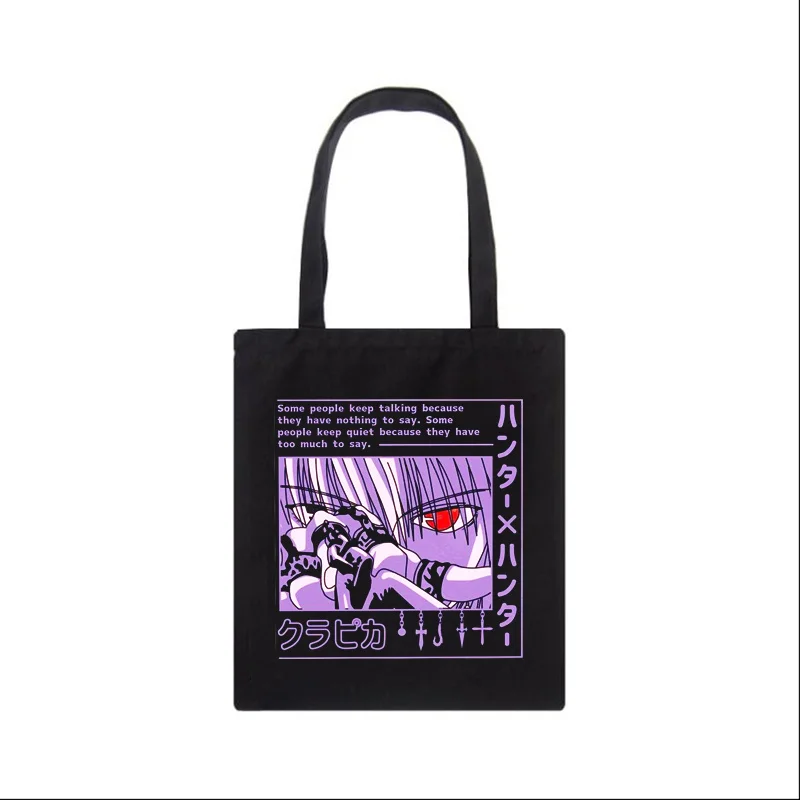 Women X Bags - กระเป๋าผ้าแคนวาสลายการ์ตูน Hunter X Hunter Kurapika สไตล์ญี่ปุ่น