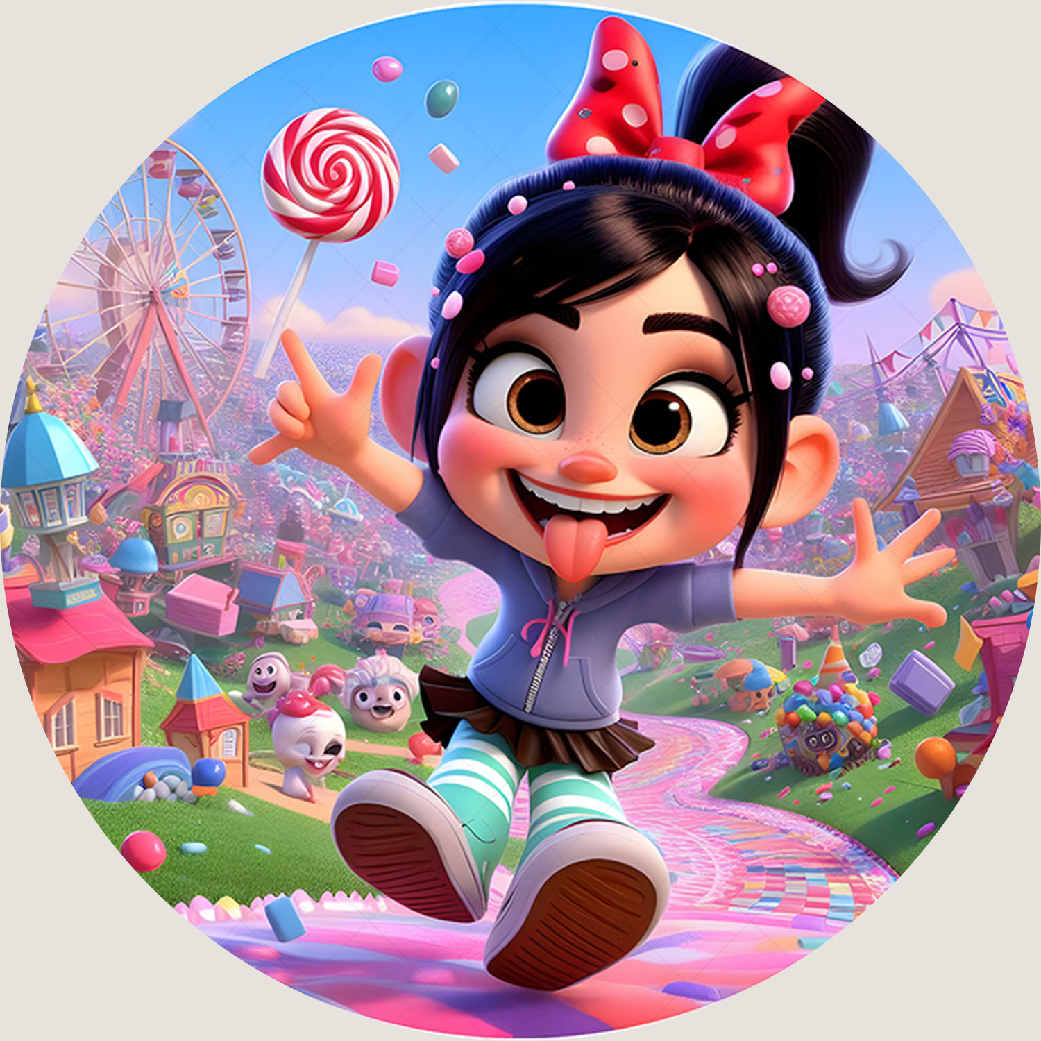 ฉากหลังธีม Wreck It Ralph รูปว - Circle Round Bag บทวิจารณ์และราคา