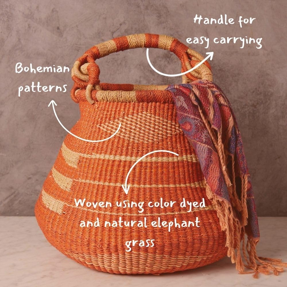 ตะกร้าเก็บของสานขนาด 16 นิ้ว ส - Woven Straw Bag บทวิจารณ์และราคา