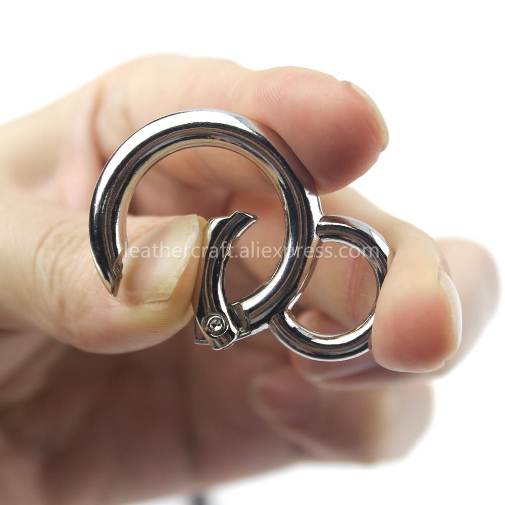 โลหะDouble Circle Snap Hook Sp - Circle Round Bag บทวิจารณ์และราคา