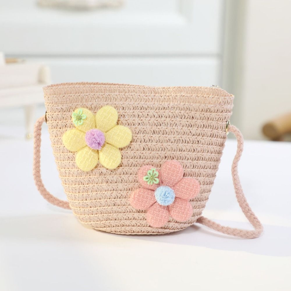 กระเป๋าสานดอกไม้ทำมือสุดน่ารัก - Woven Straw Bag บทวิจารณ์และราคา