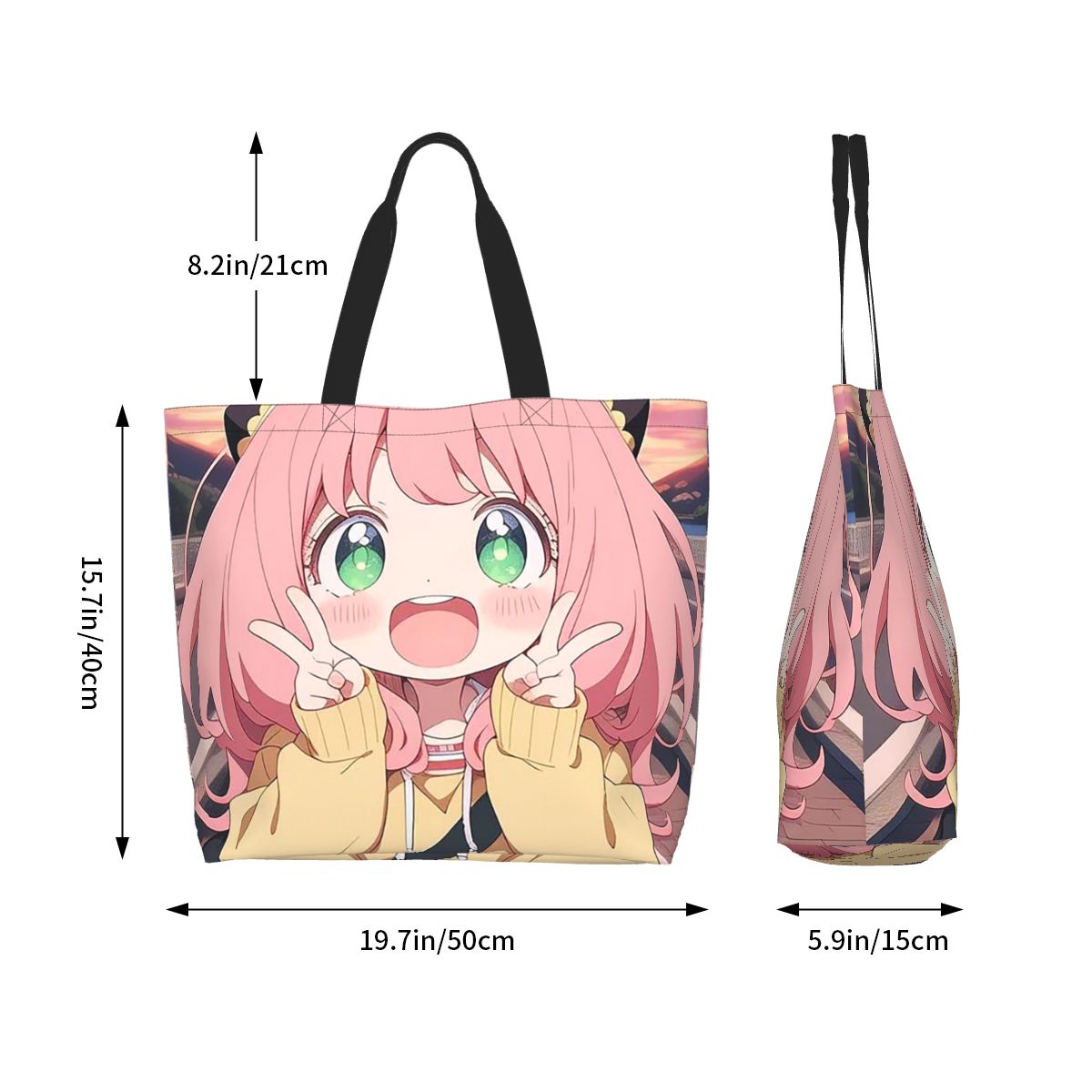 กระเป๋าผ้าแคนวาสลายอนิเมะ Spy  - Women X Bags บทวิจารณ์และราคา
