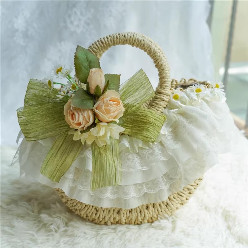 กระเป๋าสานฟางลูกไม้โลลิต้าสไตล - Woven Straw Bag บทวิจารณ์และราคา