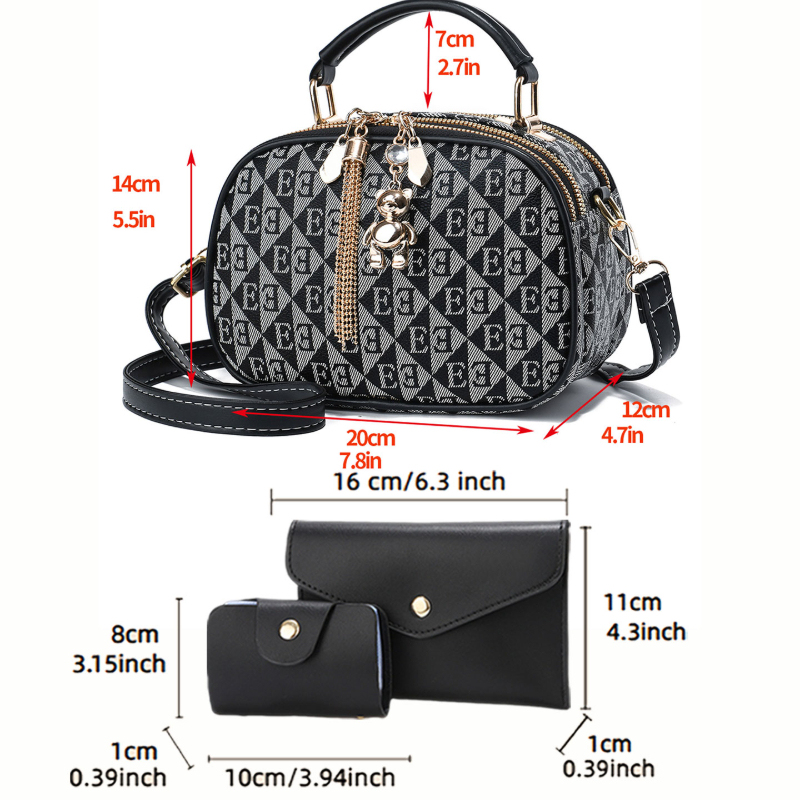 กระเป๋าทรงกลมขนาดเล็กพิมพ์ลายต - Women Bags Mini บทวิจารณ์และราคา