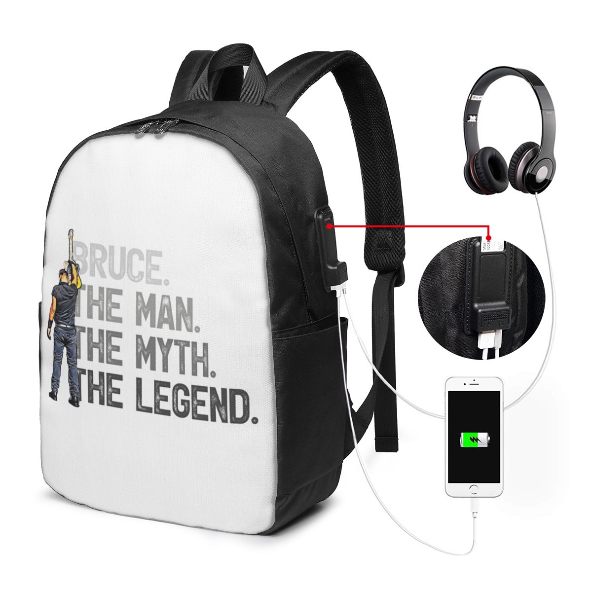บรูซ สปริงส์ทีนกระเป๋าเป้สะพาย - Women'S Bag บทวิจารณ์และราคา