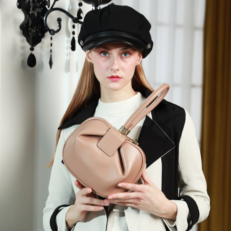 กระเป๋าถือผู้หญิงหนังแท้ทรงหรู - Top Handle Structured บทวิจารณ์และราคา