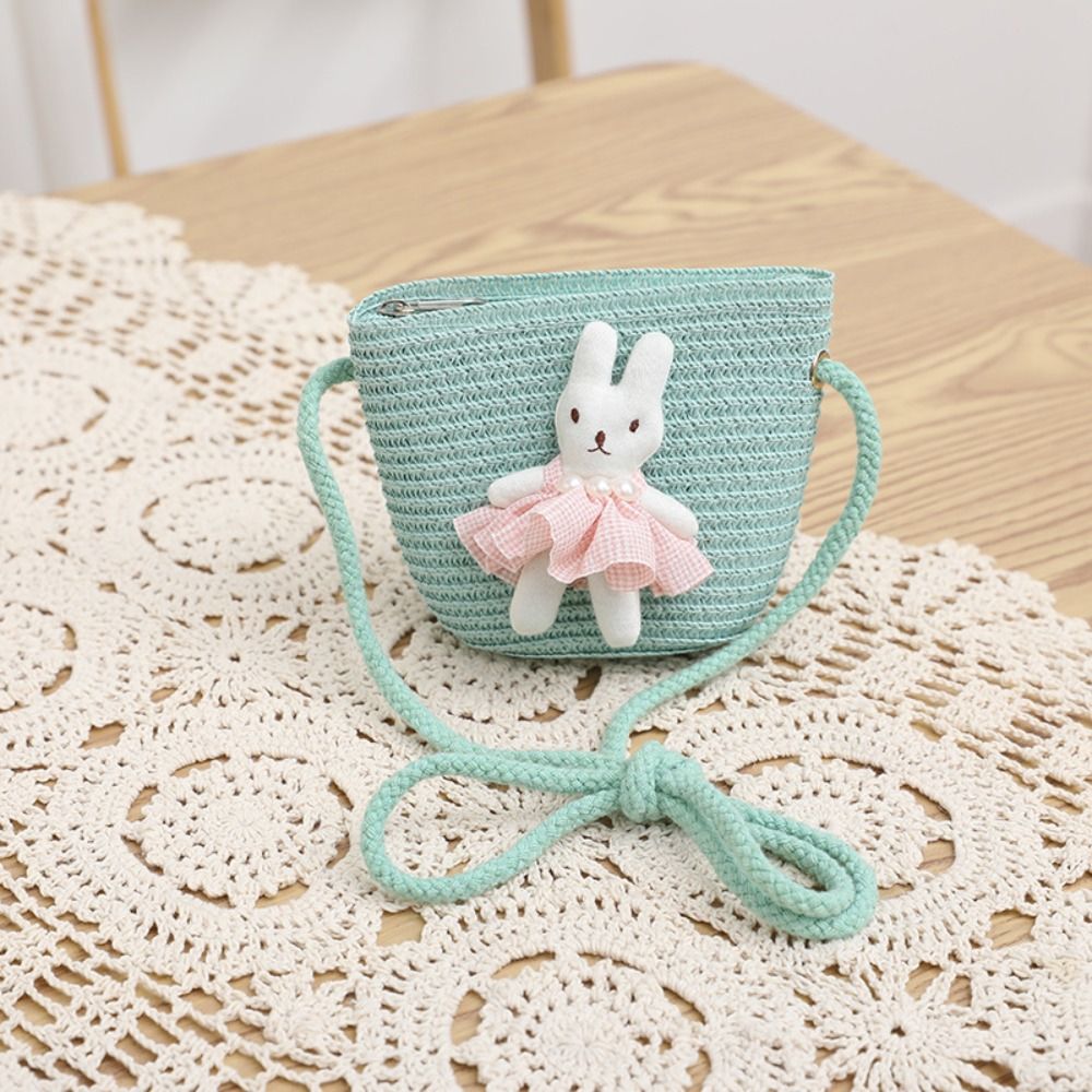 กระเป๋าสะพายข้างลายการ์ตูนกระต - Woven Straw Bag บทวิจารณ์และราคา