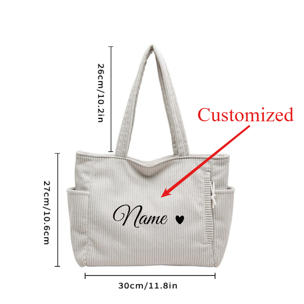 กระเป๋าถือผ้าลูกฟูกแบบสบายๆ พร - Women Bags Name บทวิจารณ์และราคา