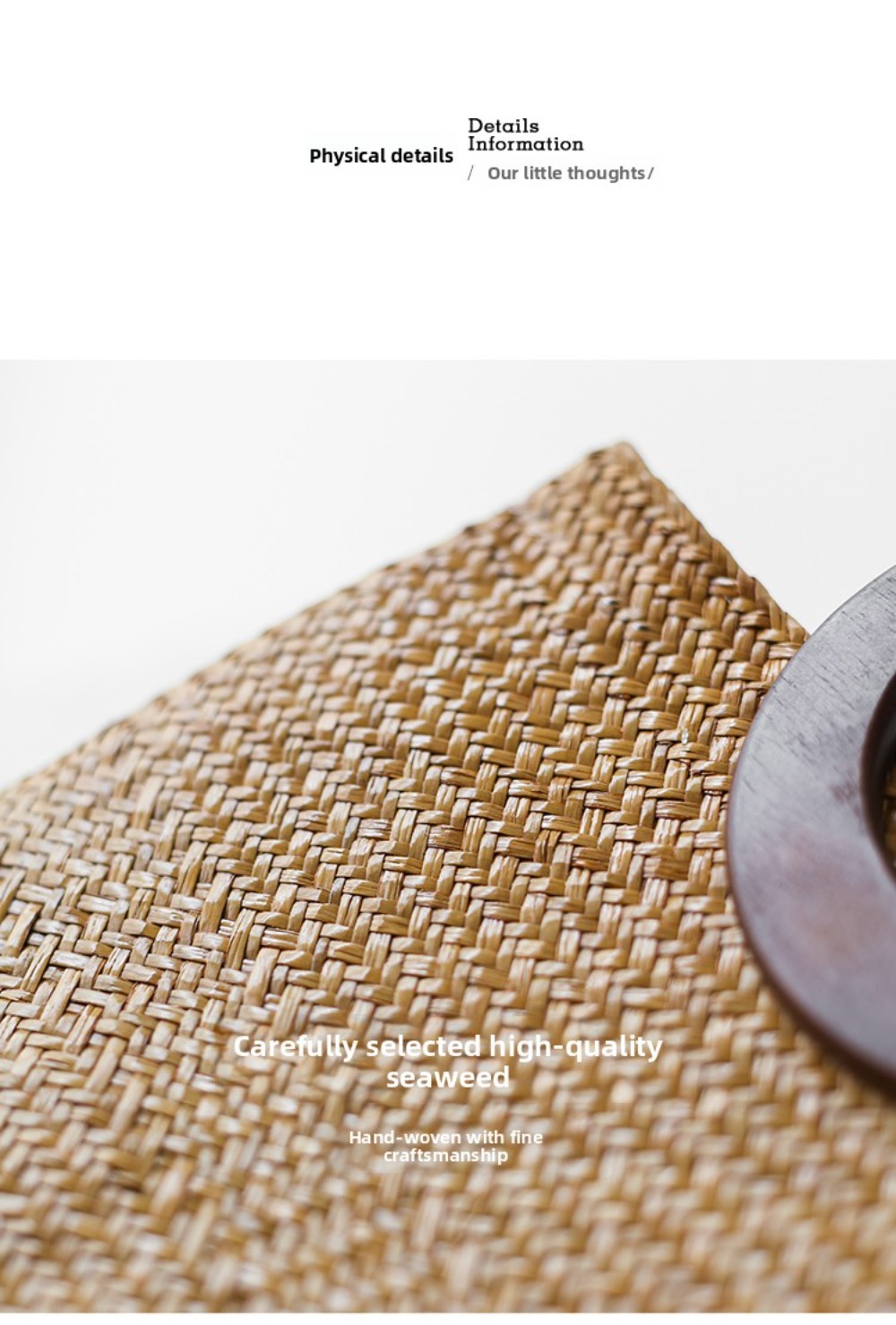 กระเป๋าสานจากสาหร่ายทะเลสไตล์ฝ - Woven Straw Bag บทวิจารณ์และราคา
