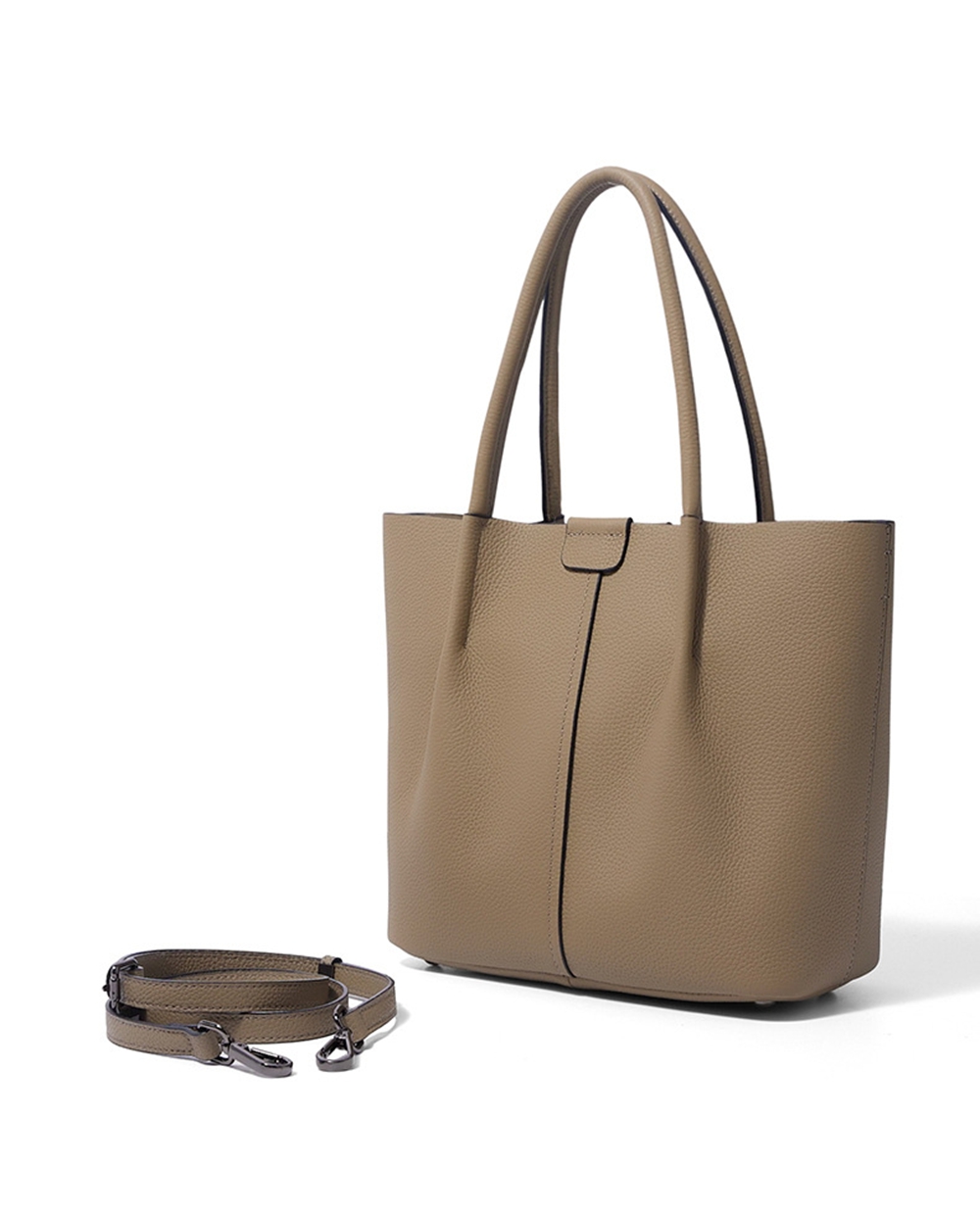กระเป๋าสะพายไหล่หนังแท้คุณภาพส - Top Handle Structured บทวิจารณ์และราคา