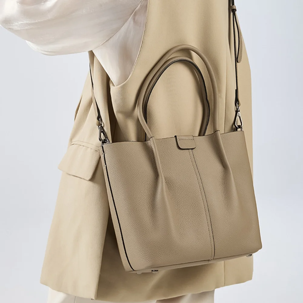 กระเป๋าสะพายไหล่หนังแท้คุณภาพส - Top Handle Structured บทวิจารณ์และราคา