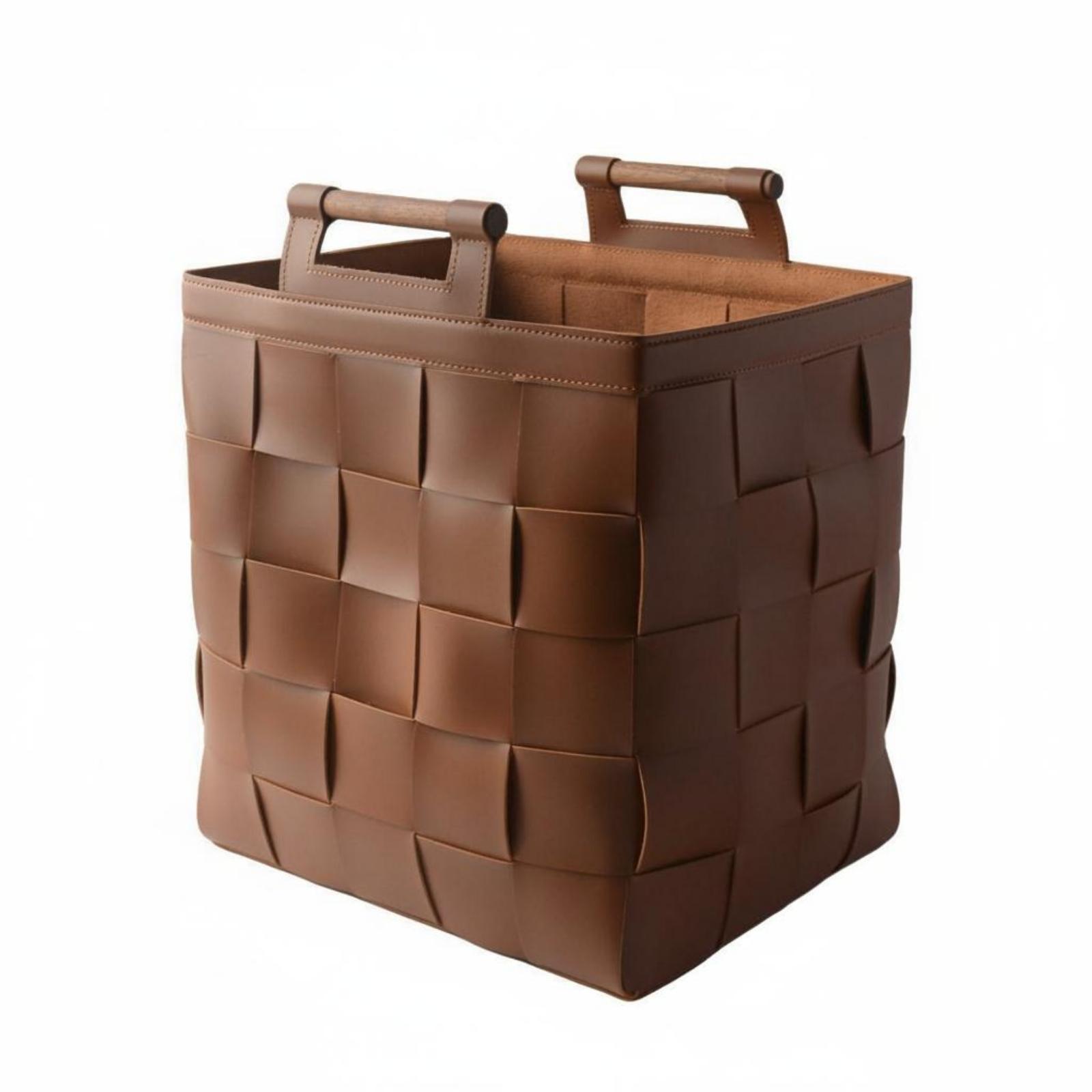 ตะกร้าหนังสานโครงสร้างแข็งแรง  - Top Handle Structured บทวิจารณ์และราคา