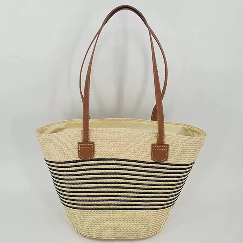 CLAREGQI กระเป๋าโท้ทลายทางสำหร - Woven Straw Bag บทวิจารณ์และราคา