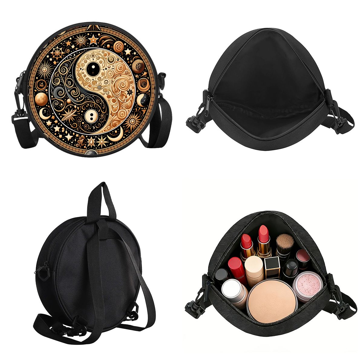 กระเป๋าสะพายข้างทรงกลมลายแปดเห - Circle Round Bag บทวิจารณ์และราคา