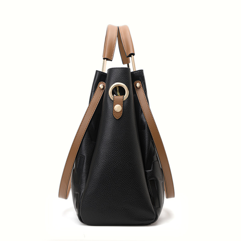 กระเป๋าสะพายไหล่ผู้หญิง หนังแท - Top Handle Structured บทวิจารณ์และราคา