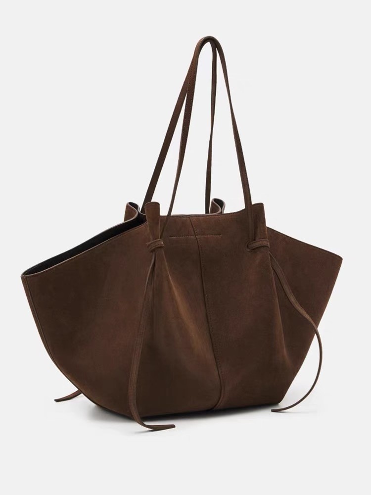 Faux Suede Tote กระเป๋าผู้หญิง - Women Bags Name บทวิจารณ์และราคา