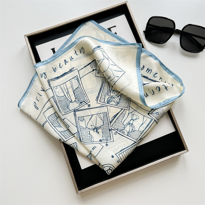 ผ้าพันคอผ้าซาตินพิมพ์ลายวินเทจ - Women'S Retro Bags บทวิจารณ์และราคา