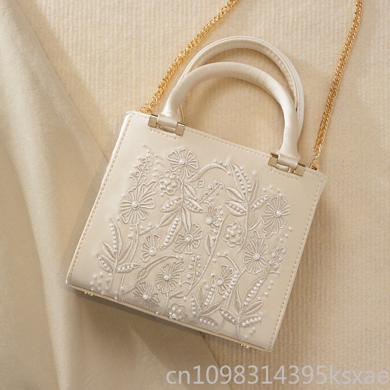 กระเป๋าถือปักลายมุกสไตล์วินเทจ - Top Handle Structured บทวิจารณ์และราคา