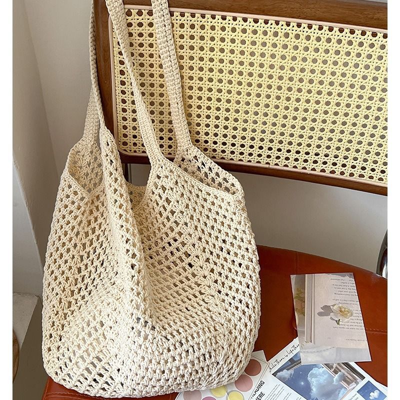 กระเป๋าสะพายไหล่สตรี กระเป๋าสะ - Woven Straw Bag บทวิจารณ์และราคา