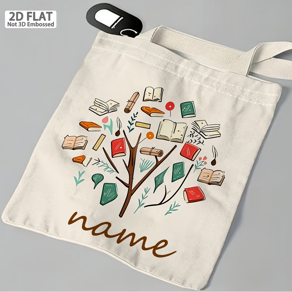 กระเป๋าโท้ทธีมหนังสือแบบปรับแต - Women Bags Name บทวิจารณ์และราคา