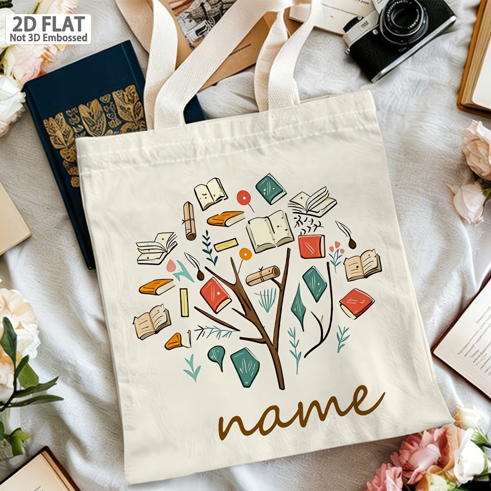 กระเป๋าโท้ทธีมหนังสือแบบปรับแต - Women Bags Name บทวิจารณ์และราคา